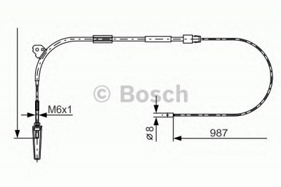 BOSCH 1987477960 -  Трос, стояночная тормозная система
