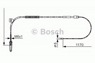 BOSCH 1987477961 -  Трос, стояночная тормозная система