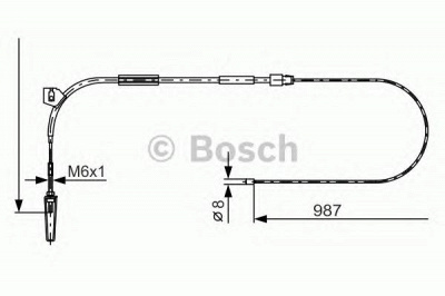 BOSCH 1987477962 -  Трос, стояночная тормозная система
