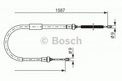 BOSCH 1987477965 -  Трос, стояночная тормозная система