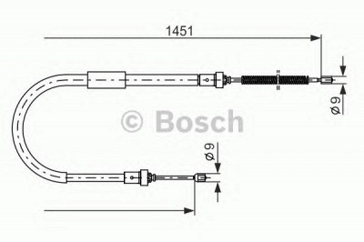 BOSCH 1987477966 -  Трос, стояночная тормозная система