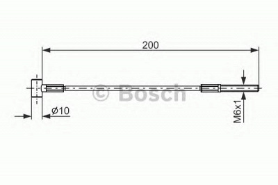 BOSCH 1987477979 -  Трос, стояночная тормозная система