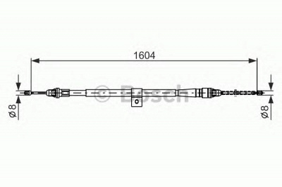 BOSCH 1987477980 -  Трос, стояночная тормозная система