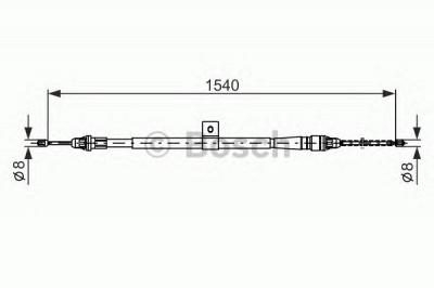 BOSCH 1987477992 -  Трос, стояночная тормозная система