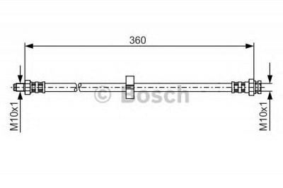 BOSCH 1987481002 -  Тормозной шланг