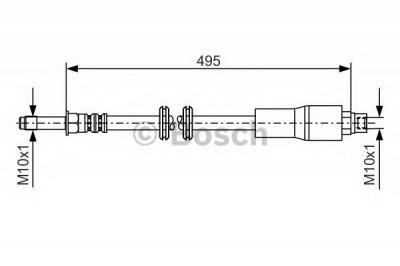 BOSCH 1987481005 -  Тормозной шланг