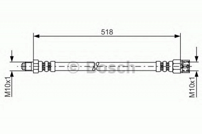 BOSCH 1987481007 -  Тормозной шланг
