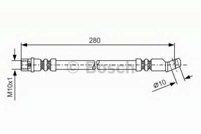 BOSCH 1987481014 -  Тормозной шланг