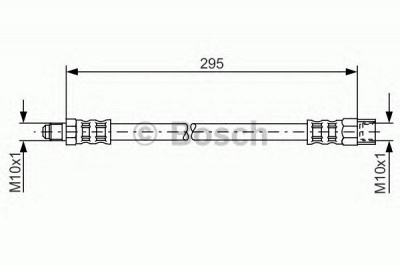BOSCH 1987481015 -  Тормозной шланг