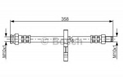 BOSCH 1987481019 -  Тормозной шланг