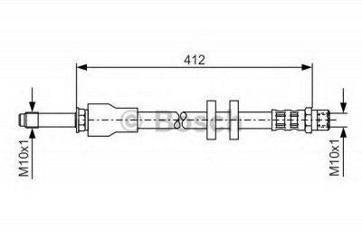 BOSCH 1987481021 -  Тормозной шланг