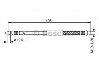 BOSCH 1987481028 -  Тормозной шланг