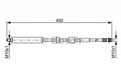 BOSCH 1987481051 -  Тормозной шланг