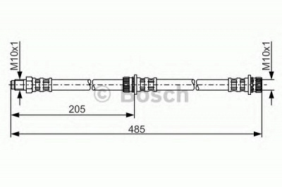 BOSCH 1987481055 -  Тормозной шланг
