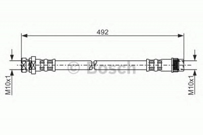BOSCH 1987481057 -  Тормозной шланг