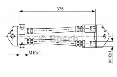 BOSCH 1987481072 -  Тормозной шланг
