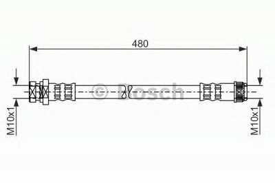 BOSCH 1987481074 -  Тормозной шланг