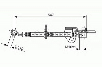 BOSCH 1987481075 -  Тормозной шланг
