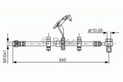 BOSCH 1987481078 -  Тормозной шланг