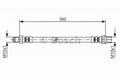 BOSCH 1987481080 -  Тормозной шланг