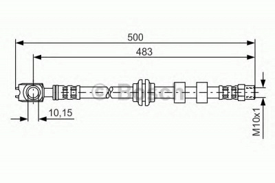 BOSCH 1987481115 -  Тормозной шланг