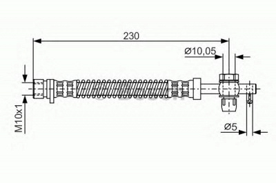 BOSCH 1987481120 -  Тормозной шланг