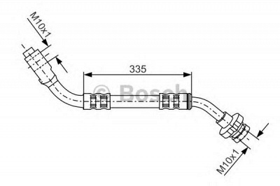 BOSCH 1987481122 -  Тормозной шланг