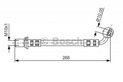 BOSCH 1987481130 -  Тормозной шланг