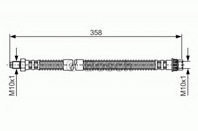 BOSCH 1987481152 -  Тормозной шланг