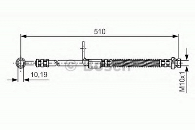 BOSCH 1987481155 -  Тормозной шланг