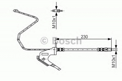 BOSCH 1987481161 -  Тормозной шланг