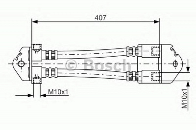 BOSCH 1987481167 -  Тормозной шланг