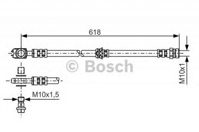 BOSCH 1987481173 - Тормозной шланг