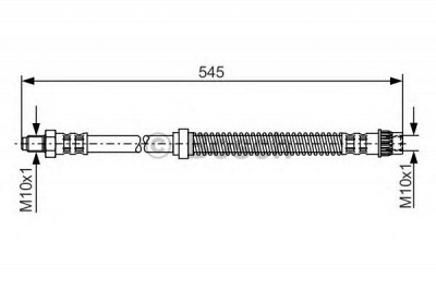 BOSCH 1987481186 -  Тормозной шланг