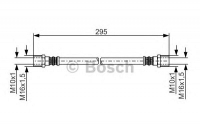 BOSCH 1987481204 -  Тормозной шланг