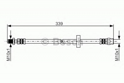BOSCH 1987481236 - Тормозной шланг