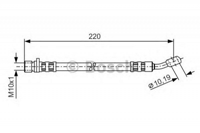 BOSCH 1987481237 -  Тормозной шланг