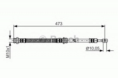 BOSCH 1987481255 -  Тормозной шланг