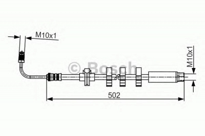 BOSCH 1987481265 -  Тормозной шланг