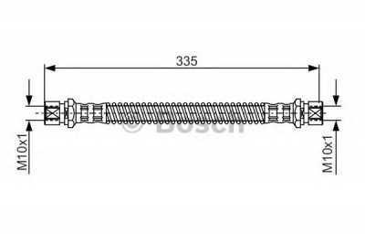 BOSCH 1987481281 -  Тормозной шланг