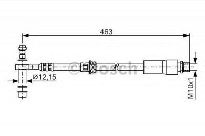 BOSCH 1987481317 -  Тормозной шланг