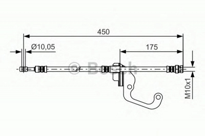 BOSCH 1987481377 -  Тормозной шланг