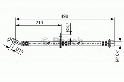 BOSCH 1987481380 -  Тормозной шланг