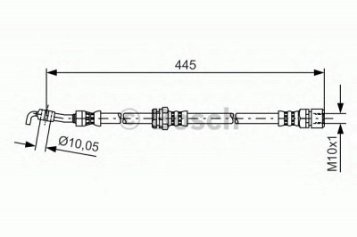 BOSCH 1987481386 -  Тормозной шланг