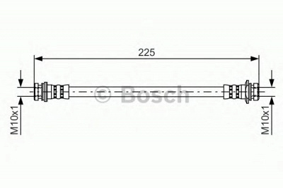 BOSCH 1987481387 -  Тормозной шланг