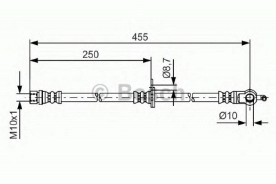 BOSCH 1987481389 -  Тормозной шланг