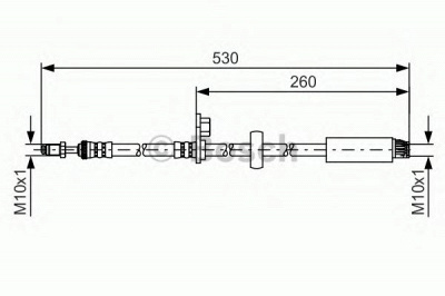 BOSCH 1987481395 -  Тормозной шланг