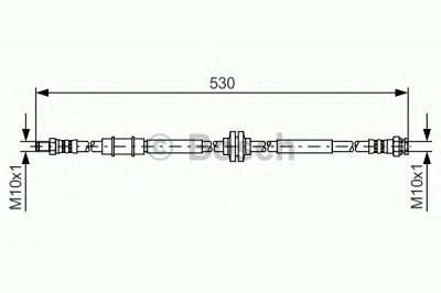 BOSCH 1987481397 -  Тормозной шланг