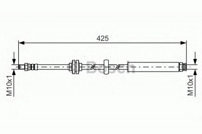 BOSCH 1987481398 -  Тормозной шланг