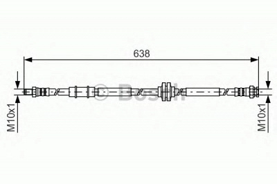 BOSCH 1987481399 -  Тормозной шланг